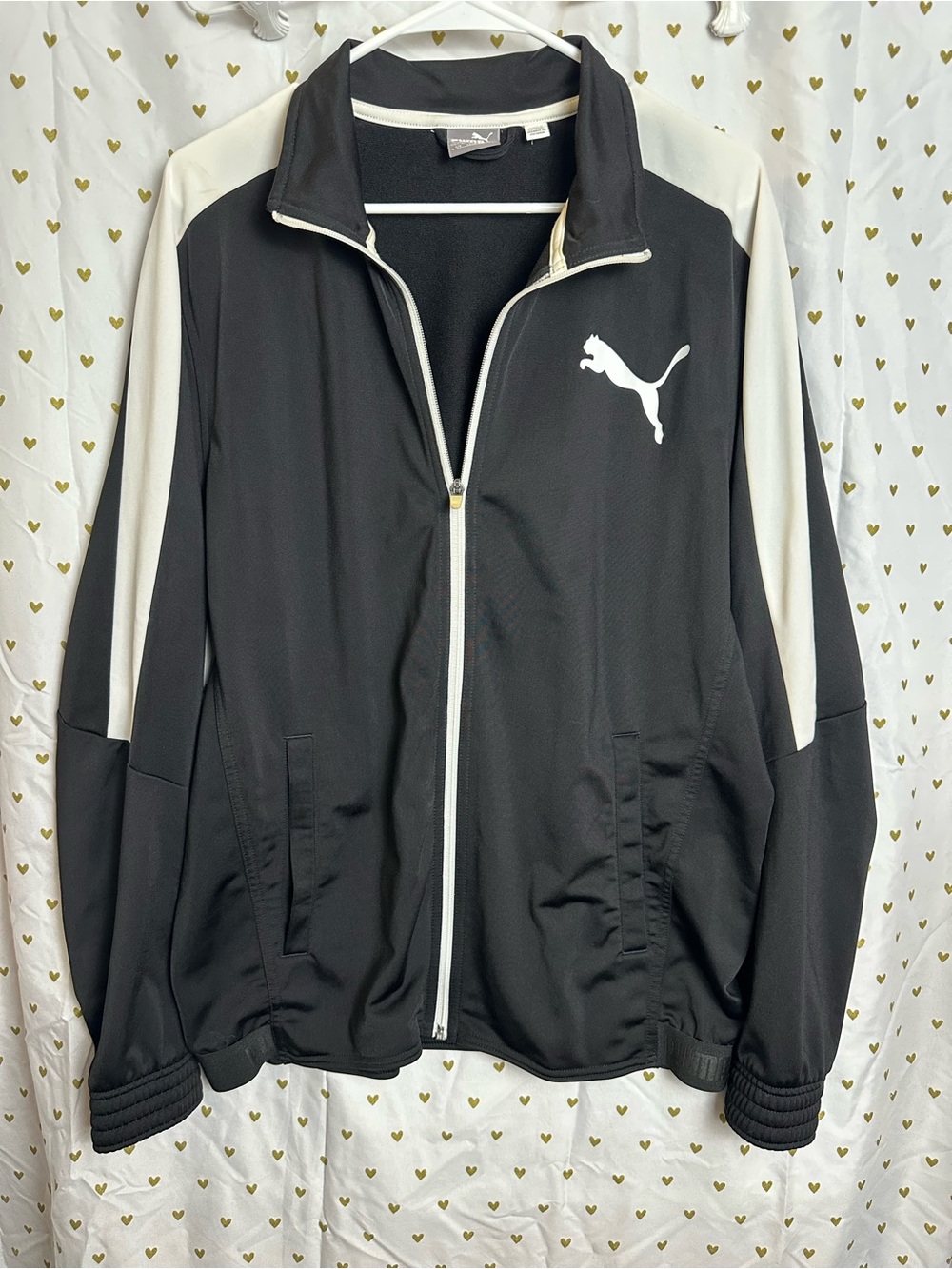 Puma Black and White Performance Track Jacket